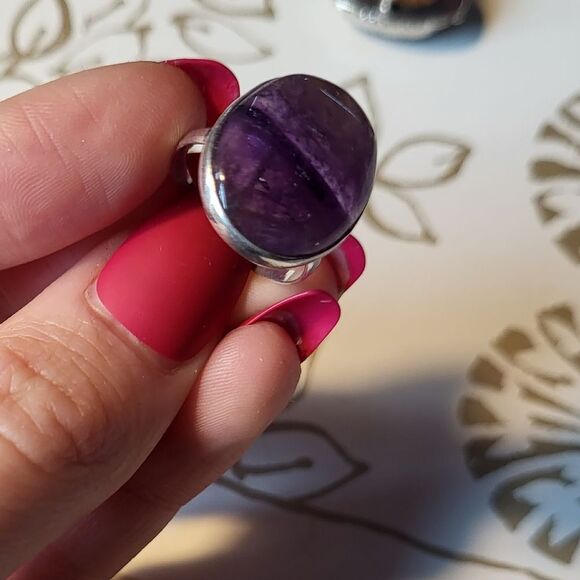 Wrapped Amethyst Handmade Ring - Size 7.5 - Picture 8 of 8